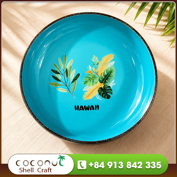 Lacquered coconut shell bowl SM014